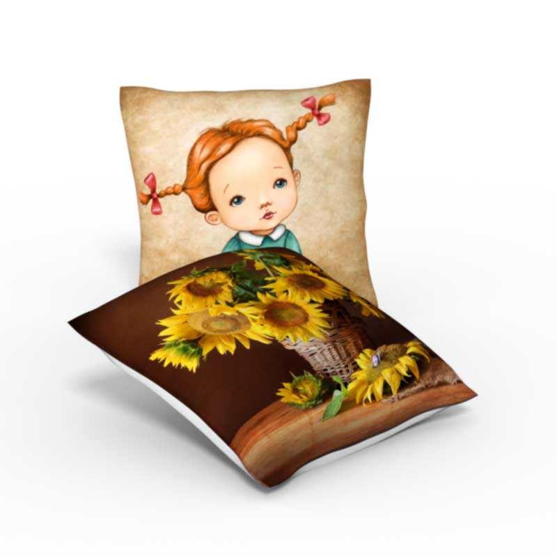 Create custom pillows, pillow cases with your artwork or photography for both indoors and outside.